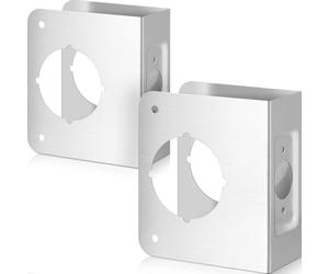 Generchin Plaque de Renforcement de Serrure et de Porte Plaque de Renforcement de Bouton de Porte en Acier Inoxydable Plaque de Sécurité pour