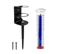 Generchin Pluviomètre Support de Pluviomètre Extérieur pour Jardin, Clôture, Pelouse, Patio, Ferme.