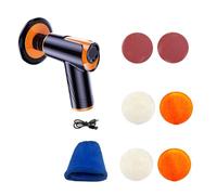 Generchin Polisseuse à Cire pour Voiture 100 W, Mini Machine de Polissage Portable sans Fil, Polisseuse Rechargeable par USB