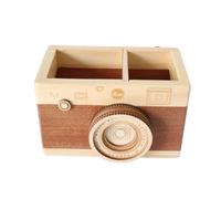 Generchin Porte-crayons Design Décoratif Bois | Design imitant une œuvre d'art, complément parfait pour chaque pièce et rangement pratique.