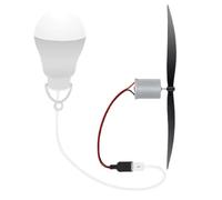 Generchin Propriété de Vent Du Générateur Proprieur USB Ampoule pour la Production D'Énergie Éolienne Expérience D'Enseignement