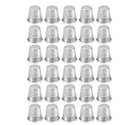 Generchin Protecteur de Doigt de à Coudre, 30 Pièces Anneau de Protection de Doigt en Métal pour la Couture à la Main, Accessoires D'Artisanat Outils de Couture de Bricolage