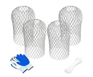 Generchin Protection Gouttière Fermeture éclair Verrouiller Métal | de protection robustes, fixation sur le tuyau et possibilité de relier deux protecteurs pour grands diamètres.