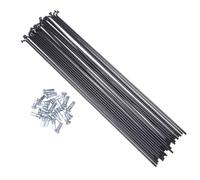 Generchin Rayons de Remplacement pour Électrique Heavy Duty en Acier à Haute Résistance, Ensemble de Rayons de Roue de Vélo Noir, Rayons Universels pour Vélo de Montagne Électrique.
