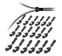 Generchin Reasonbyof Zipper, Réparateur de Fermeture à Glissière Universel Amovible, Remplacement de Tirette de Fermeture à Glissière Universelle pour Vestes, Bagages, 12 Pièces