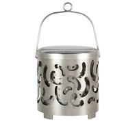 Generchin Réchaud de Camping Mini Chauffage Portable en Acier Inoxydable Housse Chauffante pour avec Poignée et Sac de Rangement pour Le Camping Installation Facile