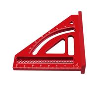 Generchin Règle de Mesure Multi-Angle, Rapporteur Carré pour le Travail Du Bois, Règle Triangulaire à Onglet en Aluminium, Outil de Mesure de Disposition de Précision