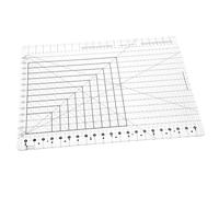 Generchin Règle Patchwork Acrylique Haute Transp 45,1×55,9 cm 5 en 1 XL | Contenu de l'emballage: 1 règle à courtepointe; couleur et reflets selon l'écran, emballage clair.