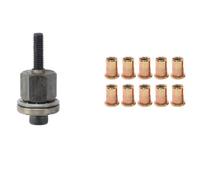 Generchin Rivet Manuel, Vis, Rivet, Écrou, Adaptateur pour Plaque D'Immatriculation en Métal, Installation Simple, 11 Pièces M5