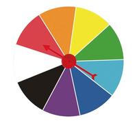 Generchin Roue de Tirage Suspendue Roulettle Wheel pour Fortune The Wheel Game Spinners pour Faire Pivoter Le de Société Jouet 20 cm