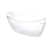 Generchin Seau à Glace Transparent en Acrylique 5 L Étanche et Résistant