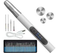 Generchin Set D'Outils de Stylo Graveur USB pour Métal, Verre et Bois avec Batterie Rechargeable pour Projets.