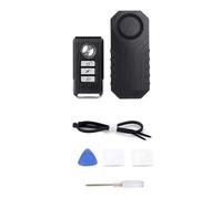 Generchin Sonnette D'Alarme pour Vélo 113 DB, Électrique pour Vélo Électrique, Sécurité pour Moto, Anti-Vol, Détecteur de Vibration sans Fil avec Télécommande