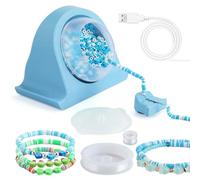 Generchin Spinner à Perles, Spinner à Perles en Argile, Spinner à Perles Électrique Efficace avec pour Une Fabrication de Facile et Amusante, Installation Facile, Bleu