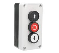 Generchin Station de Bouton Poussoir pour Treuil et Portes à Rideau Roulant avec Flèches Haut/Bas et Fonction de Bouton D'Arrêt.