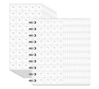 Generchin Stickers de Renforcement des Trous D'Auto-Adhésifs de 1/4 de Diamètre 2500 Renforts de Trou en Papier, Protégeurs de Trous de Classe