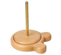 Generchin Support de Fil en Bois, Outils de Tricot, Bobine de Fil pour Débutant, Enrouleur de Pelote de Laine, Support D'Accessoires de Crochet, Support de Couture A