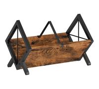 Generchin Support pour Disques Vinyles, Design en Bois et Métal, Peut Contenir 80 à 100 Disques Vinyles -, Rangement, Présentoir