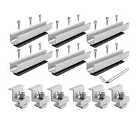 Generchin Support Rail Solaire Léger - Charge Stable Toit | Capacité de charge jusqu'à 100 kg, fixation ferme face au vent, utilisation extérieure longue durée.