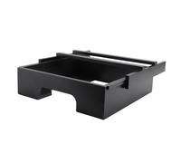 Generchin Supports de Distributeurs de 10 Pouces sous Le Meuble, Support D'Assiettes en Bambou, Plaque Verticale de Comptoir de Cuisine Noir