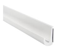 Generchin Système de Drainage de Toit pour Caravane RV, Gouttière D'Eau de Pluie en PVC, Canal D'Eau, Facile à Installer, pour Camping-Car, Système de Drainage de Toit pour Véhicule de Camping, Blanc