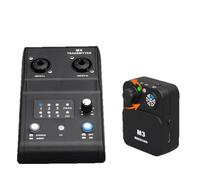 Generchin Système de Moniteur Intra-Auriculaire Sans Fil 2.4g MX_M3, Émetteur et Récepteur pour Performances sur Scène, Stéréo.