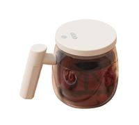 Generchin Tasse à Café Auto-Remuante en Verre, Tasse à Café de Voyage, 400 ML, Chargeur USB, Tasse de Mélange pour Mélange de Café, Lait