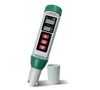 Generchin Testeur de PH et de Sel de Piscine Numérique 5-En-1, Mètre de Salinité, PH, EC, Température, TDS, Testeur D'Eau pour Piscines et Eau Potable.