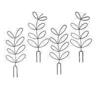 Generchin Trellis en Métal en Forme de Feuille, Pack de 4, Support de Grimpe pour Jardin, pour Plantes en Pot D'Intérieur -, Pothos Inclus, 80 Attaches.