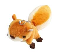 Generchin Un Mignon Mini Écureuil en Peluche Poupée Pendentif Décoration Porte-Clés Porte-Clés Surdimensionné Queue Écureuil Cadeau d'anniversaire Facile à Utiliser