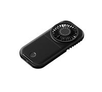 Generchin Ventilateur Rechargeable USB Noir | Batterie 2500 mAh offrant jusqu’à 13 h à basse vitesse et 4 h à haute vitesse, charge Type-C .