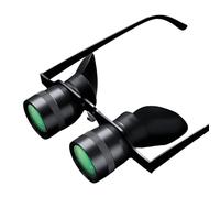 Généres Binoculaires 10x, Loupes de Grossissement de Pêche pour Extérieur, Verres Binoculaires D'opéra Pliants avec Couverture Oculaire Bloquant la Lumière,