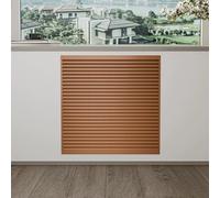 Generi Cache Couverture Design Cache À Lattes Anti-Inclinaison Meuble Design Traditionnel Couvercle(Brown,19.69x19.69in(50x50cm))