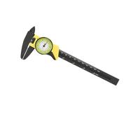 Generic 0-150 Mm Cadran D'appelant de Freinage Vernier Outil de Mesure du Plastique Numérique Disque en Plastique Vernier Brake Clier METER METER TOIGHT (Jaune (anglais))