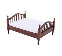 Generic 1/12 Lit Miniature, Lits Vintage Miniatures avec des Détails Exquis Meubles de Maison de Poupée pour Les Amateurs de Bricolage