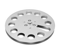Generic 1/4 7 -inch Boub Vide, 11 Trous à Haute Résistance de la Machine Universelle de la Machine d'ouverture de la d'enregistrement à Faible Bruit Afin que la Bobine de la Bobine (SILVER)