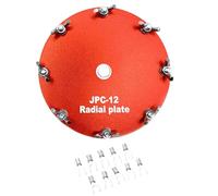 Generic 1 disque de mise à la terre en aluminium avec borniers à fourche, disque de réseau de terre dédié, plaque d'extension de réseau au sol pour antenne portable à ondes courtes PAC-12 JPC-12