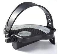 Generic 1 Paire de Pédales de Vélo avec Pinces-Orteils, Cages et Sangles pour Vélo d'appartement, d'intérieur, Broche 1/2", Sangles en Caoutchouc Antidérapantes (Black #82)