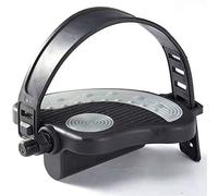 Generic 1 Paire de Pédales de Vélo avec Pinces-Orteils, Cages et Sangles pour Vélo d'appartement, d'intérieur, Broche 1/2", Sangles en Caoutchouc Antidérapantes (Black #81)