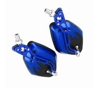Generic 1 Paire de Rétroviseurs, Rétroviseurs à Coque en Plastique Dur, à Bras en Alliage d'aluminium avec Miroir Ultra Clair et Joint Entièrement Réglable, Idéal pour la Plupart des Motos et (BLUE)