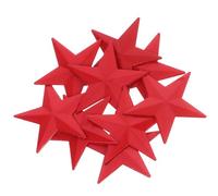 Generic 10 Épingles Étoiles en Aluminium Rouge, Insigne de Revers D'étoile à Cinq Branches, Accessoire Fiable et Polyvalent pour Projets DIY et Usage Personnel