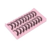 Generic 10 Paires de Faux Cils DD Curl Doux et Légers Réutilisables pour les Fêtes, les Mariages, un Usage Quotidien, Matériau en Fibres de Haute qualité (DH06-2)