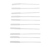 Generic 10 PCS Vent Tube Brush Nettoyage, Poils en Nylon de 2,5 Mm Small Bross Ensemble, Léger et Compact avec du Nylon à L'épreuve de L'eau et en Acier Inoxydable, Portable pour une