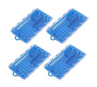 Generic 10 Pièces Cages à Reine des Abeilles, Cage d'élevage de Receveur de Transport de Reine en Plastique avec Couvercle Transparent, équipement de Fournitures d'apiculture pour Apiculteur (BLUE)
