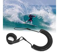 Generic 10 Pieds Sup Leash Coiled Laisse De Cheville 5.5mm Cordon de Sécurité Surf Leash en TPU Leash Paddle Corde De Pied De Ressort Leash Enroulé pour Planche de Surf pour Stand Up Paddle Board