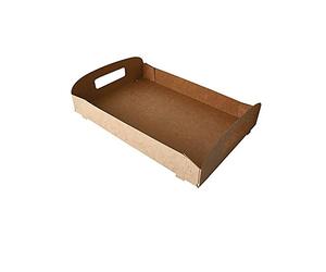 Generic - 10 Plateaux À POIGNÉES Carton 45X30CM Kraft