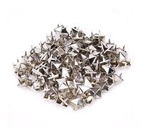 Generic 100 Pcs 9 Mm Rivets Carrés, Accessoires de Bricolage Décoratifs en Métal pour Vêtements Sacs Chaussures, avec Options de Couleur or Argent Pistolet Bronze (SILVER)