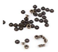 Generic 100 Pièces D'attaches à œillets en Laiton Durables pour L'artisanat du Cuir, la Couture de Bricolage, œillets de 4 Mm/5 Mm/6 pour Lacets, Ceintures, Vêtements, Sacs et Plus Encore (métal)