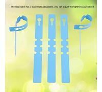 Generic 100 Pièces étiquettes de Plantes en PVC Durables Suspendus étiquette de Fleur Marqueur D'identification des Plantes pour Jardin Pépinière Plantation Blanc Bleu Rose 21x2 Cm (BLUE)