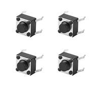 Generic 100 Pièces Mini Interrupteurs Tactiles Accessoire de Bouton-poussoir momentané de Haute Précision 6x6x5mm pour Carte de Circuit imprimé, Installation Pratique, pour les Amateurs D'électronique